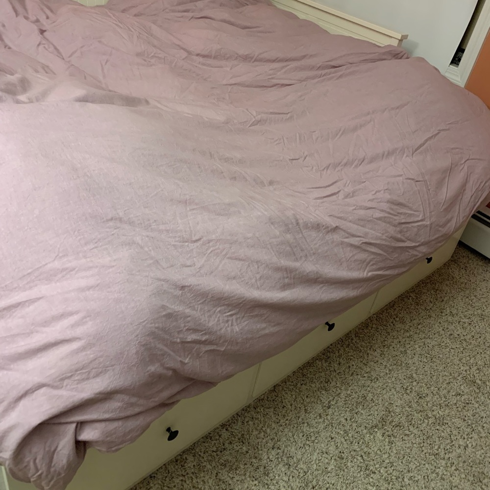 Queen Washed Cotton Duvet Cover (insert NOT included)